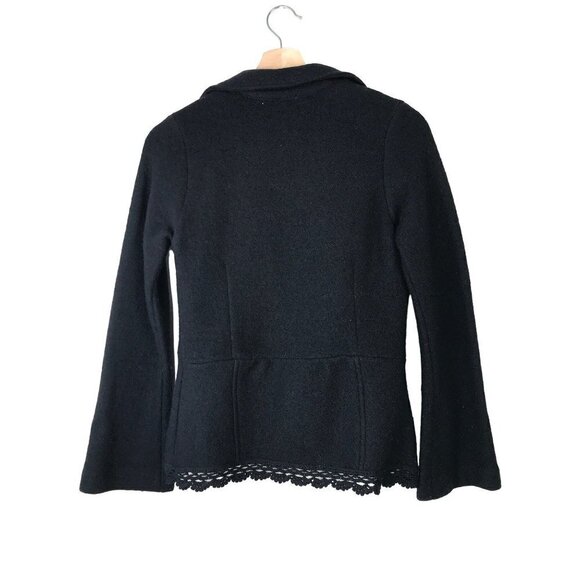 Kenar Black Wool Blazer Size Small - Picture 2 of 7